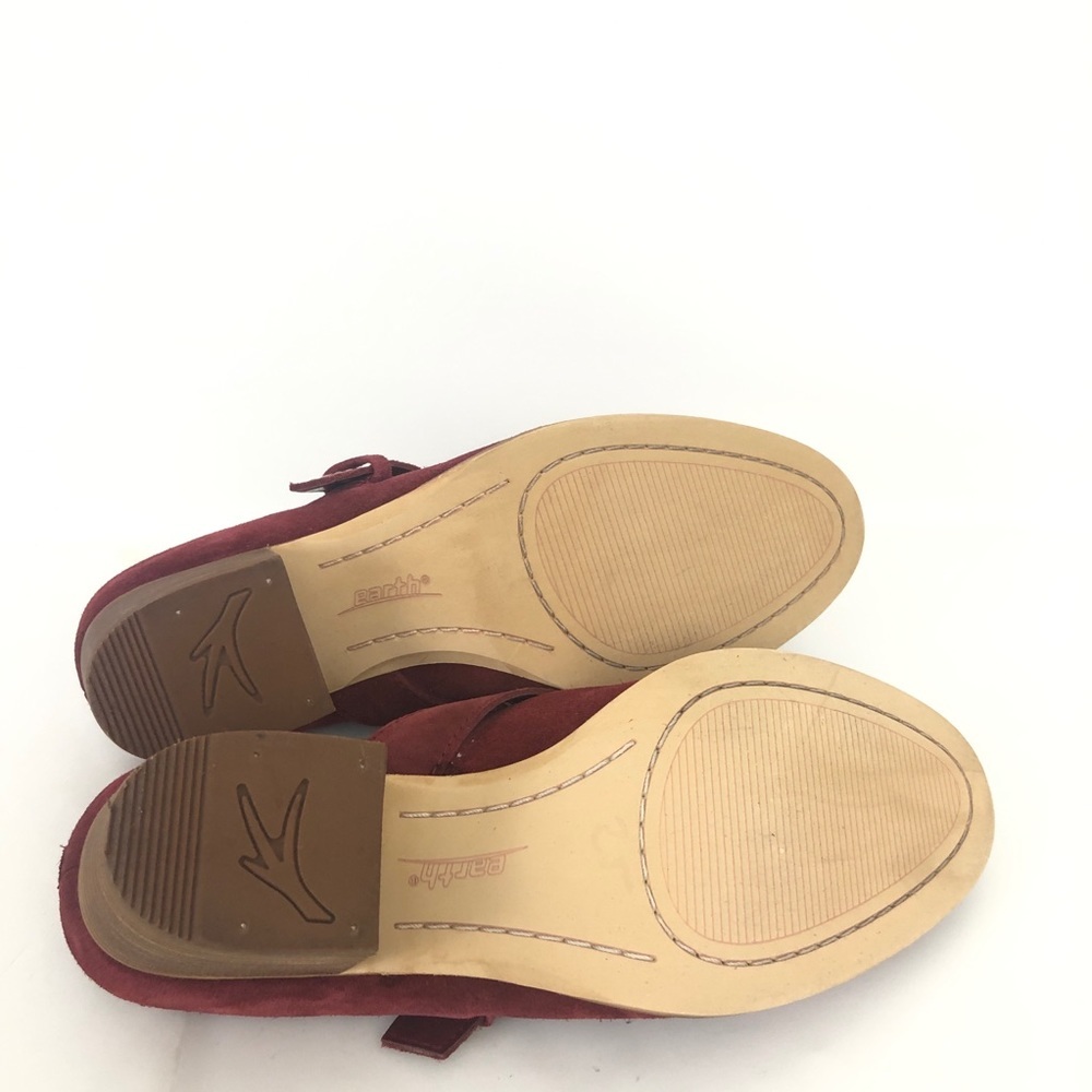 Earth Size 7 Denton Red Suede Studs Stars Mule - Picture 5 of 6